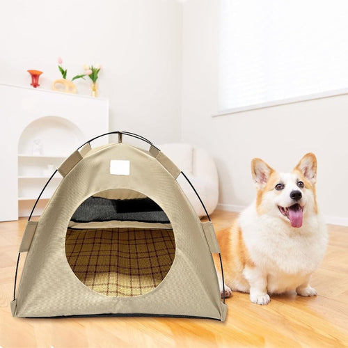 BreezyDen Pop-Up Pet Tent – Portable Hideaway for Cats & Small Dogs
